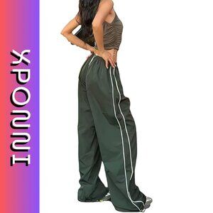 Women's Baggy Y2K Parachute Pants